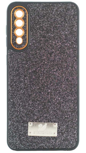 Силиконовый чехол для Samsung Galaxy A50/A505 SW с блестками черный
