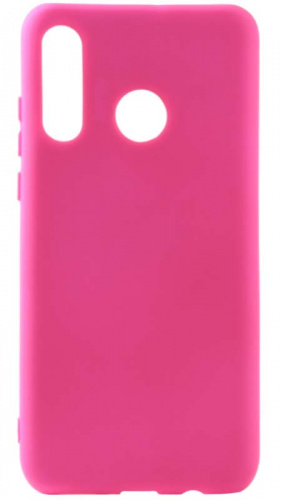 Силиконовый чехол Soft Touch для Huawei P30 Lite/Honor 20S неоновый розовый