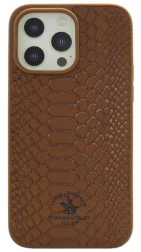 Силиконовый чехол Santa Barbara для Apple iPhone 14 Pro Max Knight коричневый