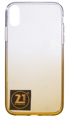 Силиконовый чехол для Apple iPhone XR цветной градиент прозрачный