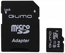 Карта памяти QUMO MicroSDXC 64GB Сlass 10