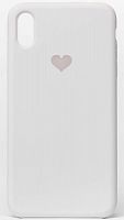 Задняя накладка Soft Touch Love для Apple iPhone XS Max белый