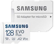 Флеш-карта Samsung micro SD 128 Gb EVO PLUS (MB-MC128KA) + адаптер Class 10