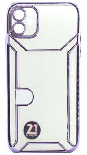 Силиконовый чехол  для Apple iPhone 11 с окантовкой и боковым карманом в ассортименте