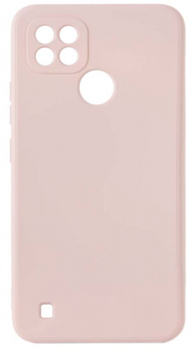 Силиконовый чехол Soft Touch для Realme C21 бледно-розовый
