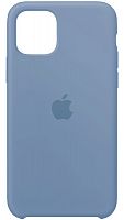 Задняя накладка Soft Touch для Apple Iphone 11 серо-голубой