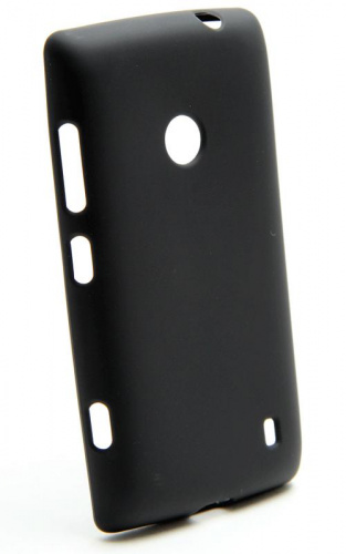 Силикон Nokia Lumia 520/525 матовый черный