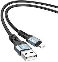 Кабель USB - 8 pin Borofone BX64 1.0м круглый 2.4A силикон чёрный