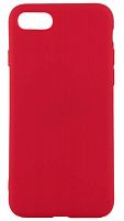 Силиконовый чехол для Apple iPhone 7/8 матовый красный
