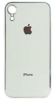 Силиконовый чехол для Apple iPhone XR глянцевый с окантовкой белый