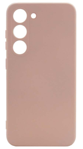 Силиконовый чехол для Samsung Galaxy S23 Soft бледно-розовый