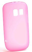Силикон Nokia Asha 302 матовый светло-розовый