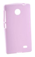 Силиконовый чехол для Nokia X Dual sim глянцевый техпак (фиолетовый)