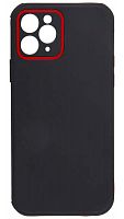 Силиконовый чехол для Apple iPhone 11 Pro OUTFITCASE чёрный-красный