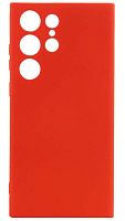 Силиконовый чехол для Samsung Galaxy S23 Ultra Soft красный