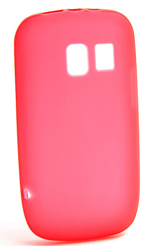 Силикон Nokia Asha 302 матовый малиновый