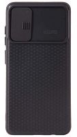 Силиконовый чехол для Samsung Galaxy A51/A515 camera protection ribbed черный