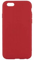 Силиконовый чехол для Apple iPhone 6/6S мягкий красный