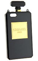 Силиконовый чехол Chanel Iphone 5 духи черный