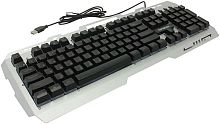Клавиатура игровая Гарнизон GK-340GL, металл, подсветка RAINBOW, USB,черн/сер,антифантом кл-ши,каб 1