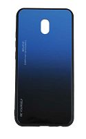 Силиконовый чехол для Xiaomi Redmi 8A градиент черно-синий