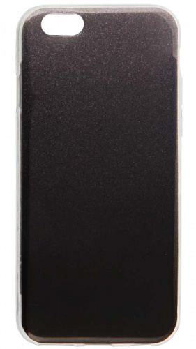 Силиконовый чехол Glamour для Apple iPhone 6/6S чёрный