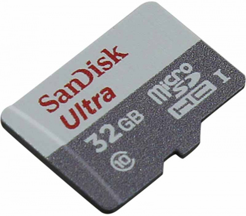 32GB карта памяти MicroSDHC SanDisk Ultra Android class10 U1 100MB/s (без адаптера) SDSQUNR-032G-GN3