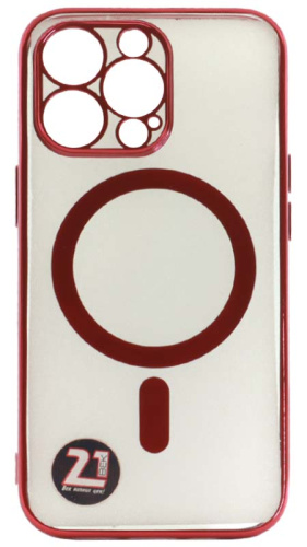 Силиконовый чехол Anyland для Apple iPhone 13 Pro magsafe красный