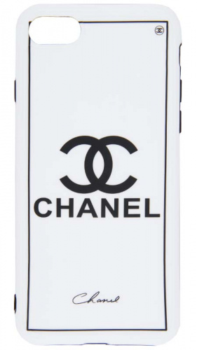 Силиконовый чехол для Apple iPhone 7/8 Chanel White