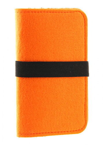 Универсальный чехол-портмоне "Numdah" (Оранжевый)