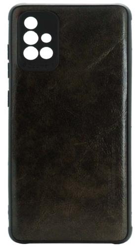 Силиконовый чехол для Samsung Galaxy A71/A715 X-Level кожа коричневый