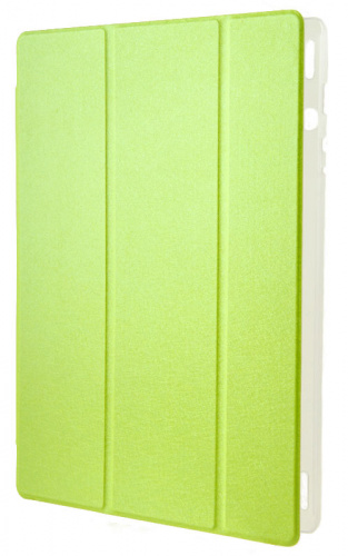 Чехол футляр-книга для Lenovo IdeaTab S6000 с прозрачным основанием зелёный