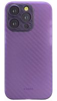 Силиконовый чехол для Apple iPhone 14 Pro Air carbon фиолетовый