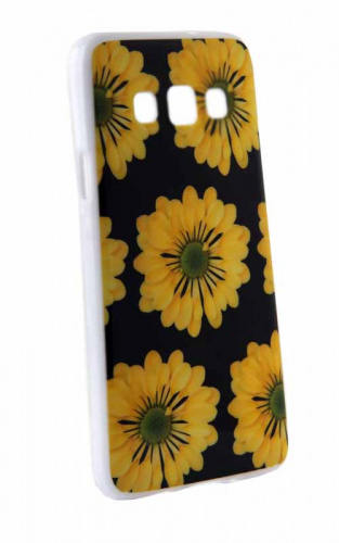 Силиконовый чехол Lily для SAMSUNG A3 Galaxy Жёлтые цветы