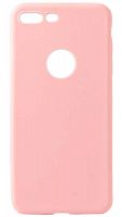 Силиконовый чехол для Apple iPhone 8 Plus с вырезом ультратонкий розовый