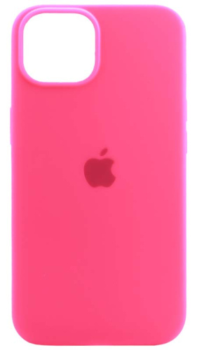 Задняя накладка Soft Touch для Apple Iphone 14 неоновый розовый