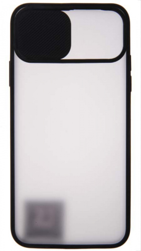 Силиконовый чехол для Apple iPhone 11 Pro Max с защитой камеры хром черный