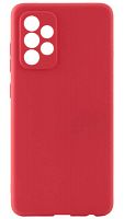 Силиконовый чехол для Samsung Galaxy A52/A525 матовый красный