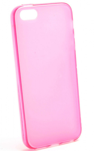 Силикон Iphone 5 матовый розовый