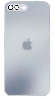 Силиконовый чехол для Apple iPhone 7 Plus/8 Plus стекло градиентное белый