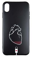 Силиконовый чехол для Apple Iphone XS Max стимпанк Сердце