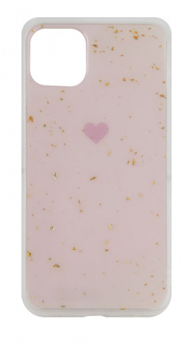 Силиконовый чехол Lovebay для Apple iPhone 11 Pro Max с золотой фольгой бледно-розовый