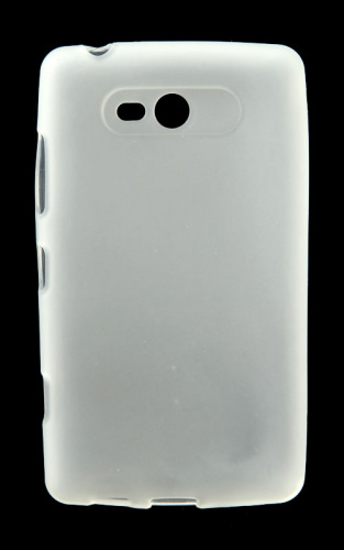 Силикон Nokia Lumia 820 матовый белый