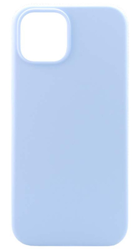 Силиконовый чехол Soft Touch для Apple iPhone 14 без лого голубой