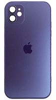 Силиконовый чехол для Apple iPhone 11 AG Glass матовое стекло фиолетовый