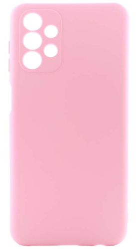 Силиконовый чехол Soft Touch для Samsung Galaxy A13/A135 с защитой камеры розовый