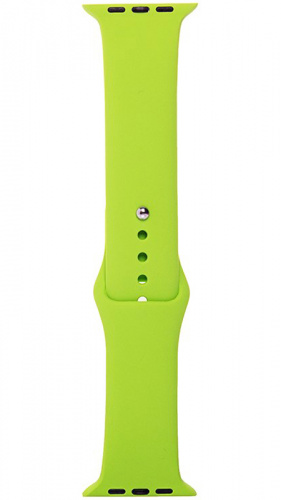 Ремешок на руку для Apple Watch 42-44mm силиконовый Sport Band салатовый