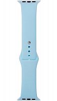 Ремешок на руку для Apple Watch 38-40mm силиконовый Sport Band светло-голубой