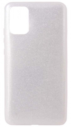 Силиконовый чехол Glamour для Samsung Galaxy A02S серебро