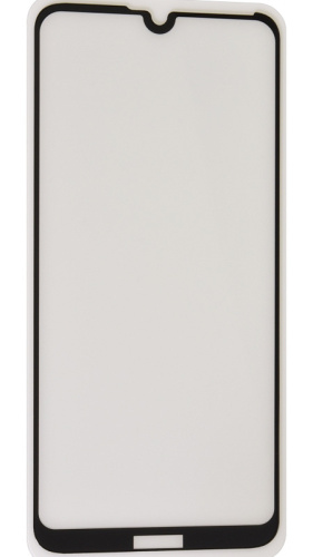 Противоударное стекло для Huawei Y7 (2019) с полной проклейкой 5d чёрный
